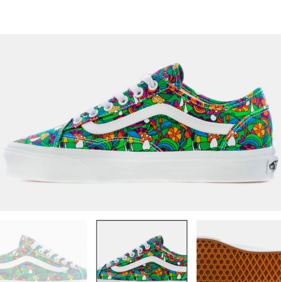 Vans Mushroom Floral Shoe sneaker 7.5 - Picture 2 of 9
